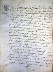 Acte de donnation de louis 14