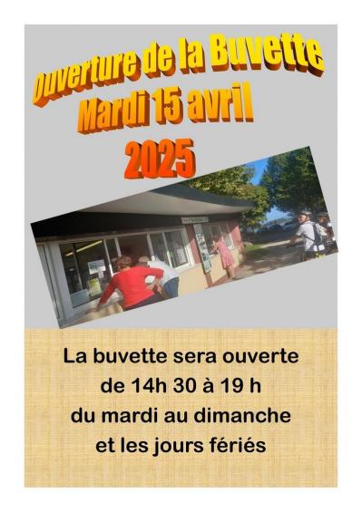 Affiche buvette 2025