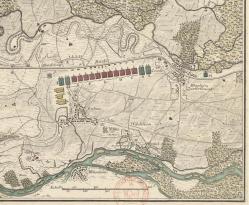 Carte camp militaire 1754