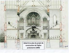 Detail plan eglise protestante