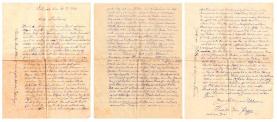 Lettre jean kapp 3 pages
