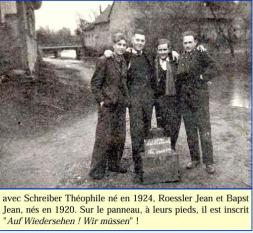 Photo de départ à l'armée en 1943